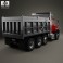 Caterpillar CT660 Dump Truck 4-axle 2011 3d model
