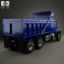 Mack Granite Dump Truck 2002 3d model