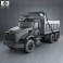 Mack Granite Dump Truck 2002 3d model