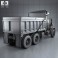 Mack Granite Dump Truck 2002 3d model
