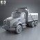 Mack Granite Dump Truck 2002 3d model