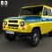 UAZ 469 USSR Militia 1973 3d model
