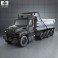 Freightliner 114SD Dump Truck 2011 3d model