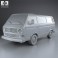 Volkswagen Transporter (T3) Passenger Van 1990 3d model
