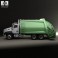 Caterpillar CT660 Rolloffcon Garbage Truck 2011 3d model