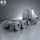 International Workstar Chassis Truck 2008 3d model