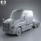Freightliner Cascadia XT Tractor Truck 2007 3d model