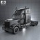 Freightliner Coronado Tractor Truck 2009 3d model