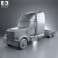 Freightliner Coronado Tractor Truck 2009 3d model