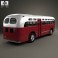 GM Old Look transit bus 1953 3d model