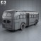 GM Old Look transit bus 1953 3d model