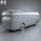 GM Old Look transit bus 1953 3d model