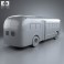 GM Old Look transit bus 1953 3d model