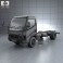 Hino 300-616 Chassis Truck 2007 3d model