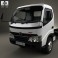 Hino 300-616 Chassis Truck 2007 3d model