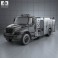 International Durastar Fire Truck 2002 3d model