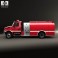 International Durastar Fire Truck 2002 3d model