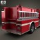 International Durastar Fire Truck 2002 3d model