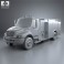 International Durastar Fire Truck 2002 3d model