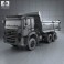 Volkswagen Constellation Tipper Truck 2011 3d model