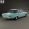 Chevrolet Corvair sedan 1960 3d model