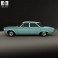 Chevrolet Corvair sedan 1960 3d model