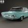 Chevrolet Corvair sedan 1960 3d model