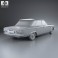 Chevrolet Corvair sedan 1960 3d model