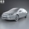 Citroen C4 hatchback 2008 3d model