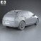 Citroen C4 hatchback 2008 3d model