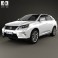 Lexus RX F-sport hybrid 2012 3d model