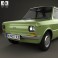 Fiat 133 1977 3d model