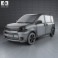 Toyota Sienta Dice 2011 3d model