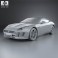 Jaguar F-Type R coupe 2014 3d model