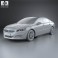 Peugeot 508 sedan 2014 3d model