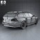 BMW 5 Series touring (E61) 2007 3d model