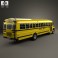 Ford B-700 Thomas Conventional School Bus 1984 3d model