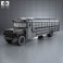 Ford B-700 Thomas Conventional School Bus 1984 3d model
