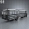 Ford B-700 Thomas Conventional School Bus 1984 3d model