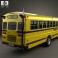 Ford B-700 Thomas Conventional School Bus 1984 3d model