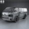 Toyota HiAce LWB Combi 2013 3d model
