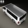 Toyota HiAce LWB Combi 2013 3d model