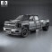 Chevrolet Silverado Crew Cab Dually 2010 3d model