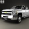 Chevrolet Silverado Crew Cab Dually 2010 3d model