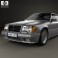 Mercedes-Benz E-class AMG coupe 1988 3d model