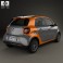 Smart Forfour 2014 3d model