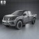 Nissan Navara King Cab 2015 3d model