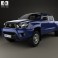 Toyota Tacoma Double Cab Long Bed 2012 3d model