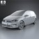 Volkswagen Golf Sportsvan 2014 3d model