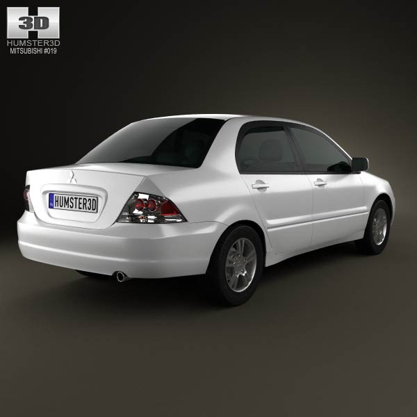 Mitsubishi Lancer Ralliart sedan 2004 3D model – Premium Quality ...